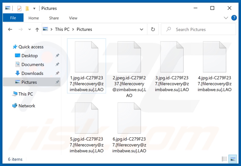 Von LAO Ransomware verschlüsselte Dateien (.LAO Erweiterung)