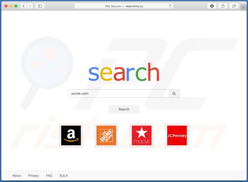 searchmy.co Browserentführer auf einem Mac Computer