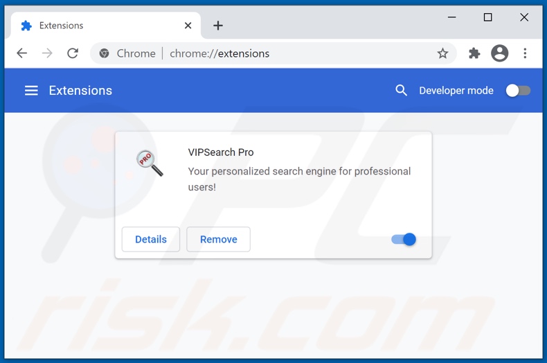 Mit vipsearch.guru verwandte Google Chrome Erweiterungen