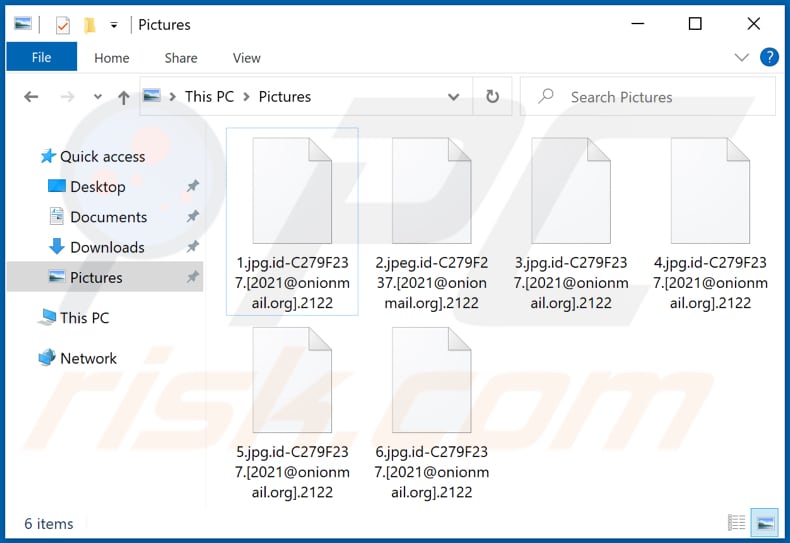 Durch 2122 Ransomware verschlüsselte Dateien (.2122 Erweiterung)