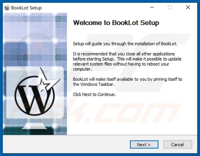 booklot Adware Installationsprogramm