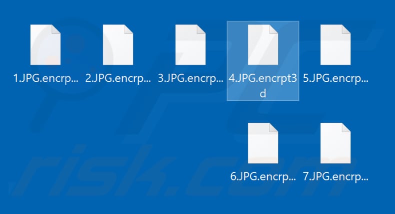 Von Encrpt3d Ransomware verschlüsselte Dateien (.encrpt3d Erweiterung)