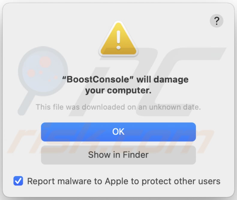 boostconsole Adware Dialogfenster, das während der Installation von boostconsole erscheinen kann