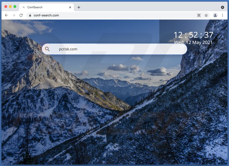 Conf Search Browserentführer auf einem Mac Computer