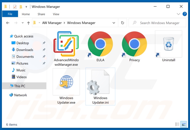 Windows Manager Adware Installationsordner