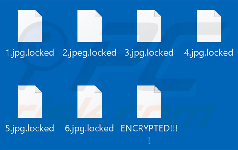 Von Chaos Ransomware verschlüsselte Dateien (.locked Erweiterung)