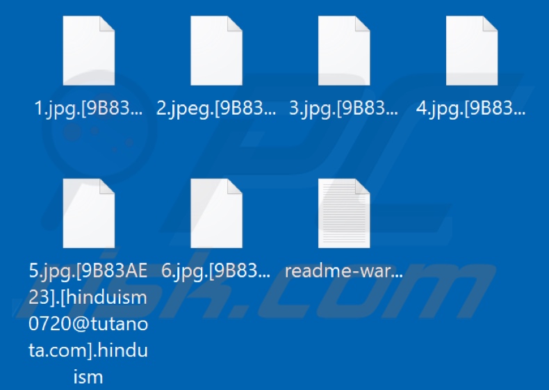 Von Hinduism Ransomware verschlüsselte Dateien (.hinduism Erweiterung)