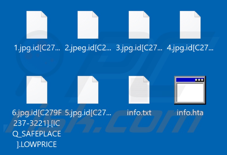 Von LOWPRICE Ransomware verschlüsselte Dateien (.LOWPRICE Erweiterung)