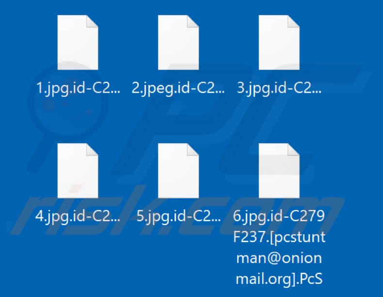 Von PcS Ransomware verschlüsselte Dateien (.PcS Erweiterung)