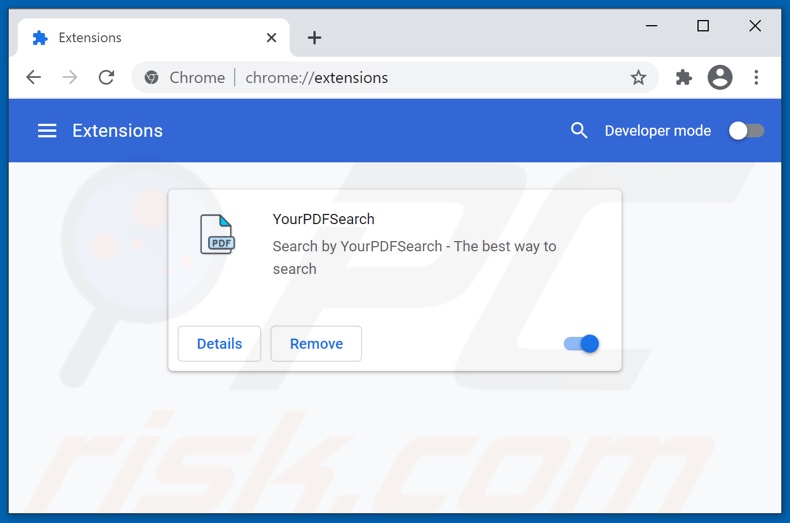 Mit toppdfsearch.com verwandte Google Chrome Erweiterungen