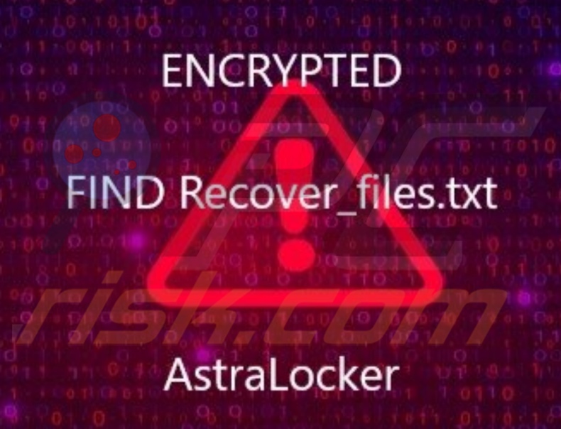 AstraLocker Ransomware Desktophintergrund
