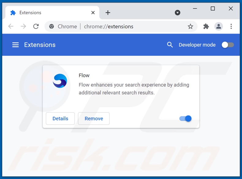 Flow Werbung von Google Chrome entfernen Schritt 2