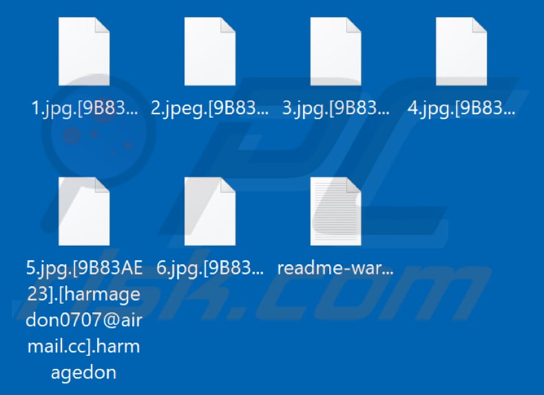 Von Harmagedon Ransomware verschlüsselte Dateien (.harmagedon Erweiterung)