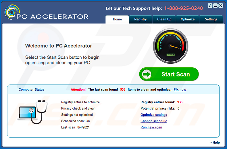 PC Accelerator unerwünschte Anwendung