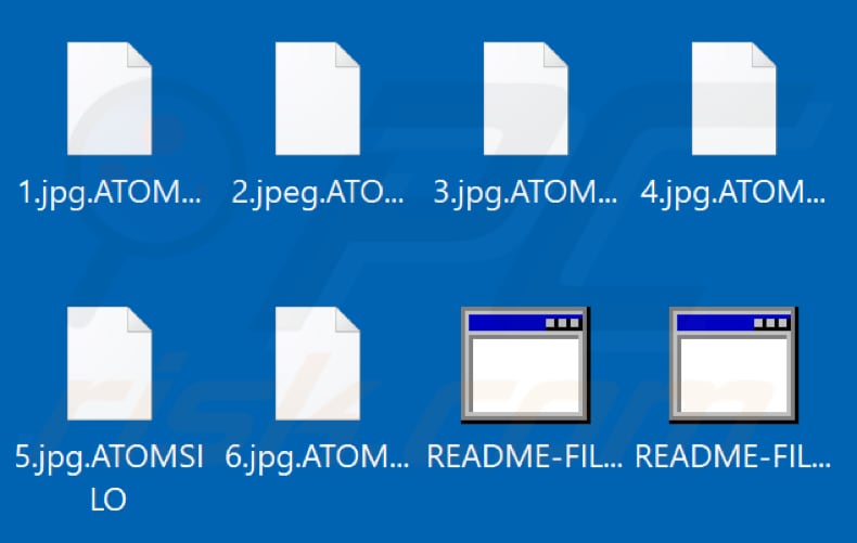 Von AtomSilo Ransomware verschlüsselte Dateien (.ATOMSILO Erweiterung)