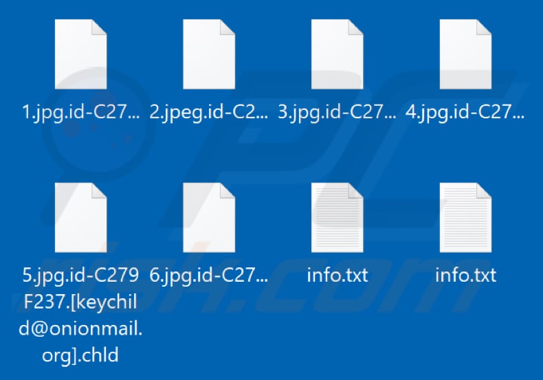 Von Chld Ransomware verschlüsselte Dateien (.chld Erweiterung)