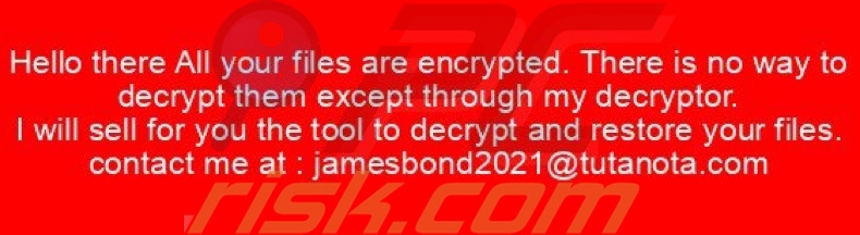 JamesBond Ransomware Hintergrund