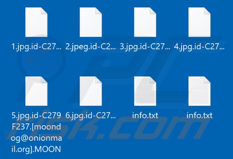 Von MOON Ransomware verschlüsselte Dateien (.MOON Erweiterung)