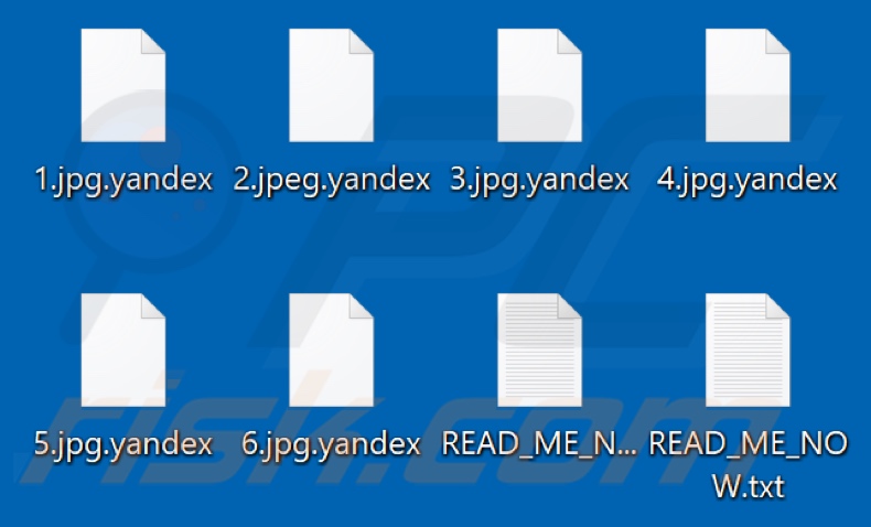 Von Yandex Ransomware verschlüsselte Dateien (.yandex Erweiterung)