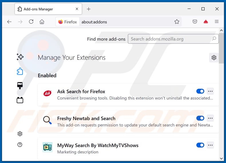 yourhotfeed[.]com Werbung von Mozilla Firefox entfernen Schritt 2