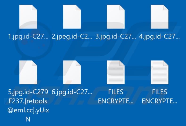 Von yUixN Ransomware verschlüsselte Dateien (.yUixN Erweiterung)