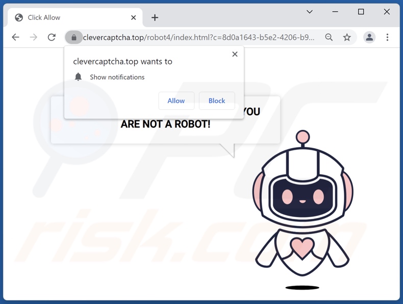 clevercaptcha[.]top Pop-up Weiterleitungen