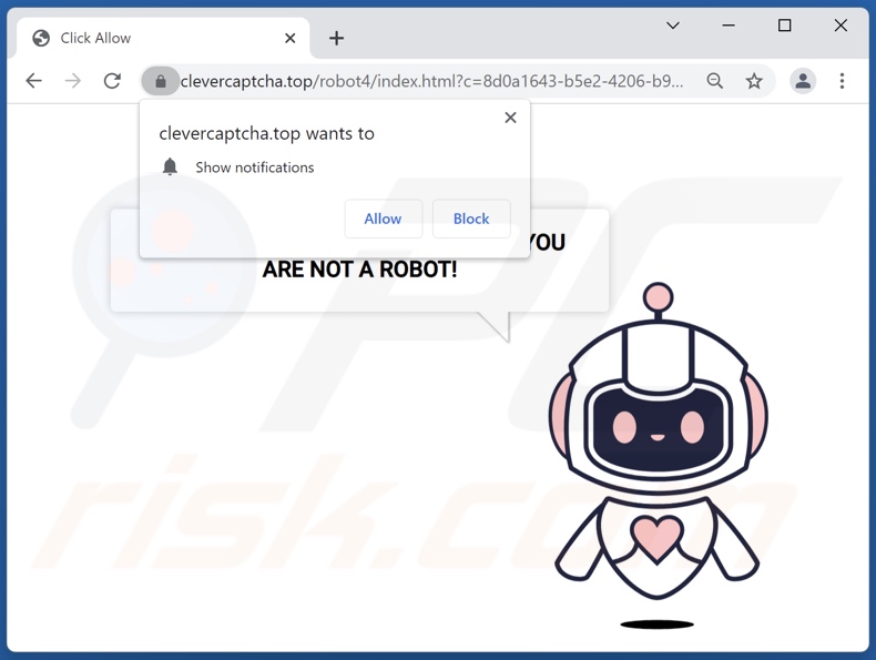 clevercaptcha[.]top Pop-up Weiterleitungen