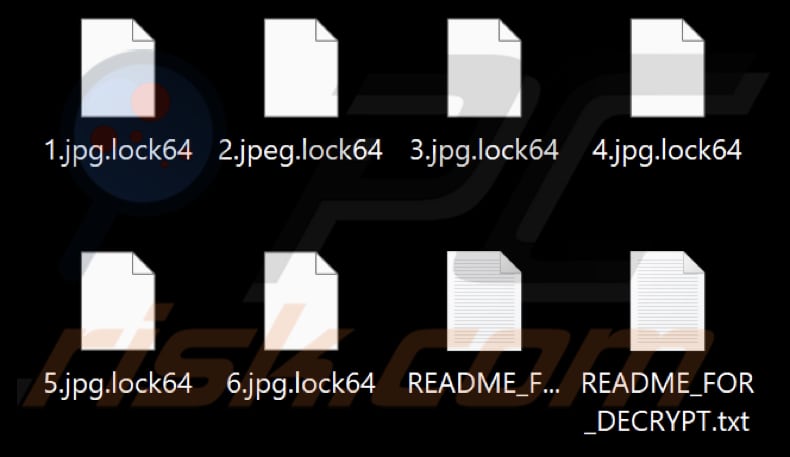 Von Diavol Ransomware verschlüsselte Dateien (.lock64 Erweiterung)