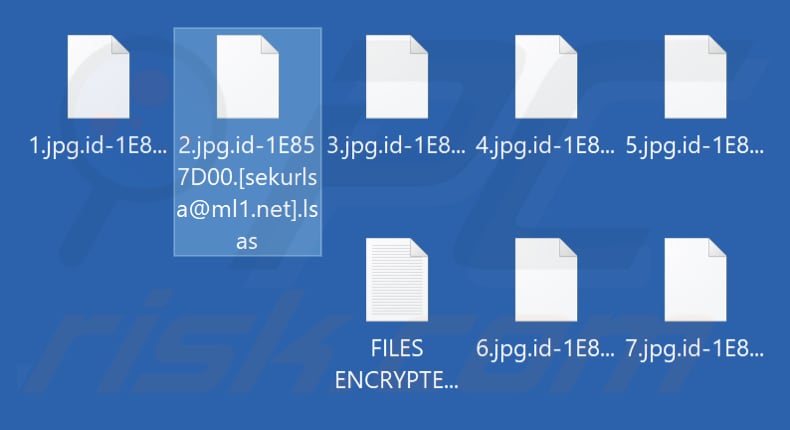Von Lsas Ransomware verschlüsselte Dateien (.lsas Erweiterung)