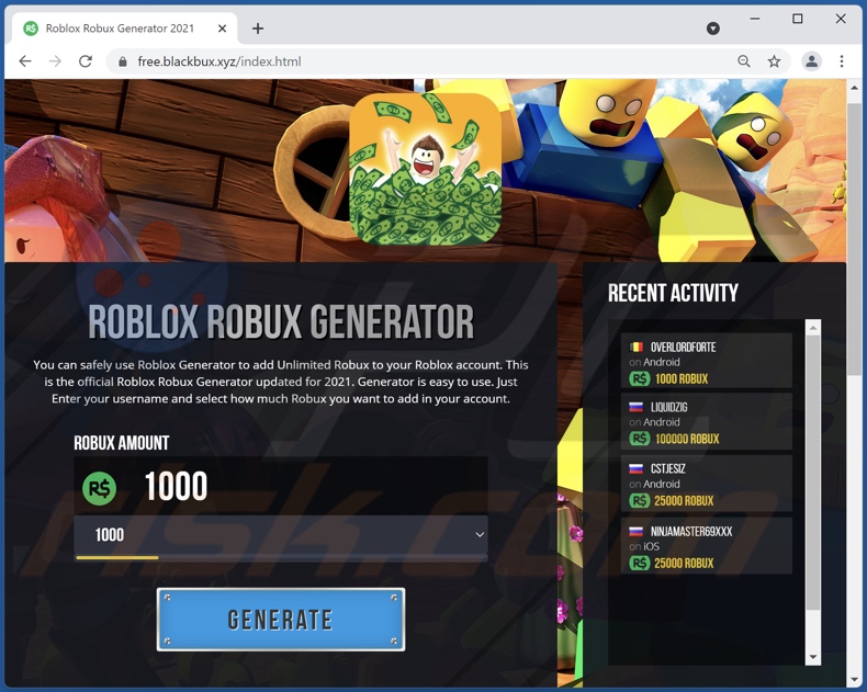 Robux Generator Betrug