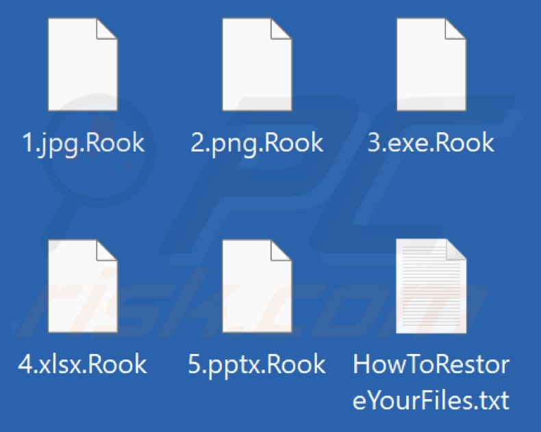 Von Rook Ransomware verschlüsselte Dateien (.Rook Erweiterung)