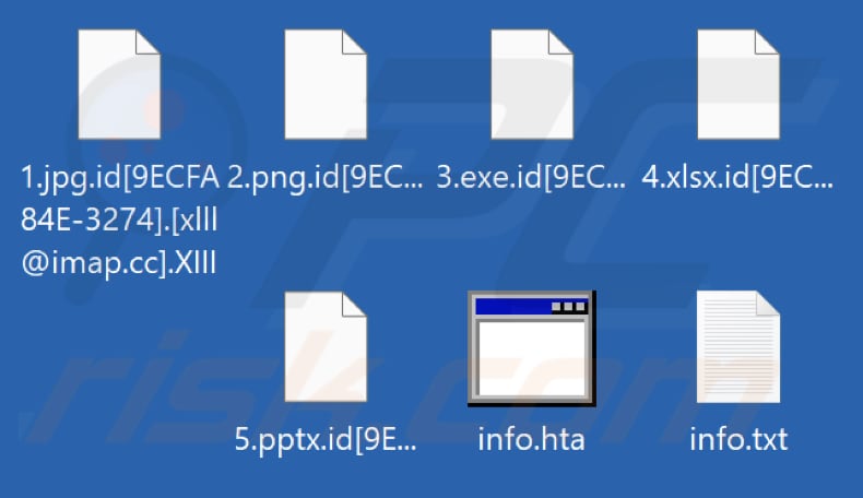 Von XIII Ransomware verschlüsselte Dateien (.XIII Erweiterung)