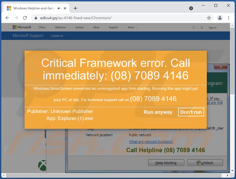 Critical Framework Error Betrug