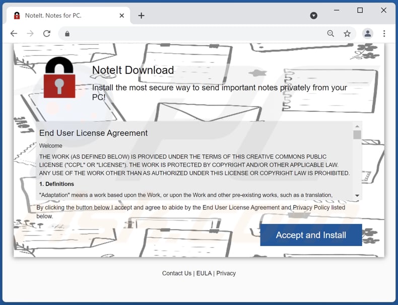 noteit Adware-Förderer