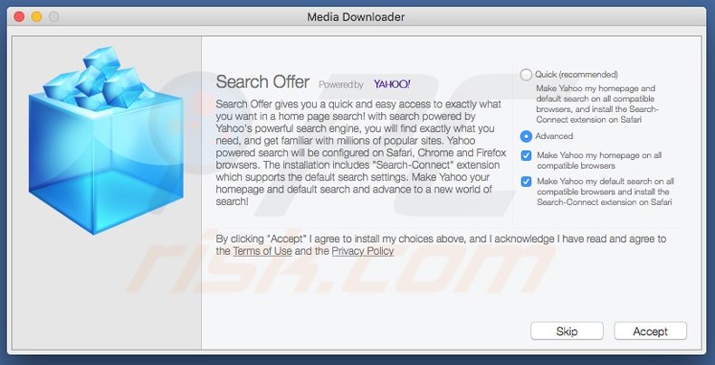 search yahoo.com Entführer Installationsprogramm Mac