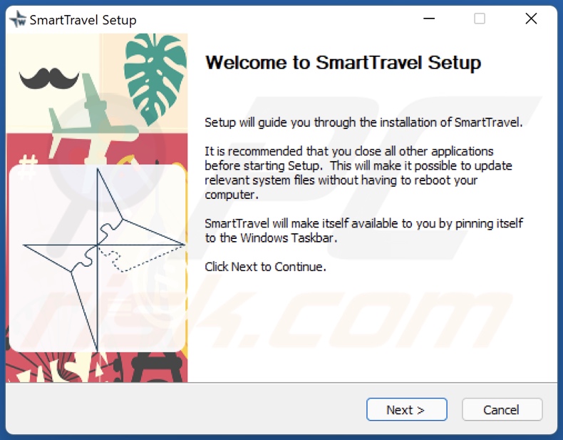 SmartTravel Adware Installationsprogramm