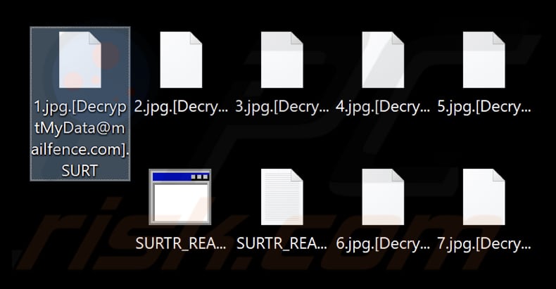 Von Surtr Ransomware verschlüsselte Dateien (.SURT Erweiterung)