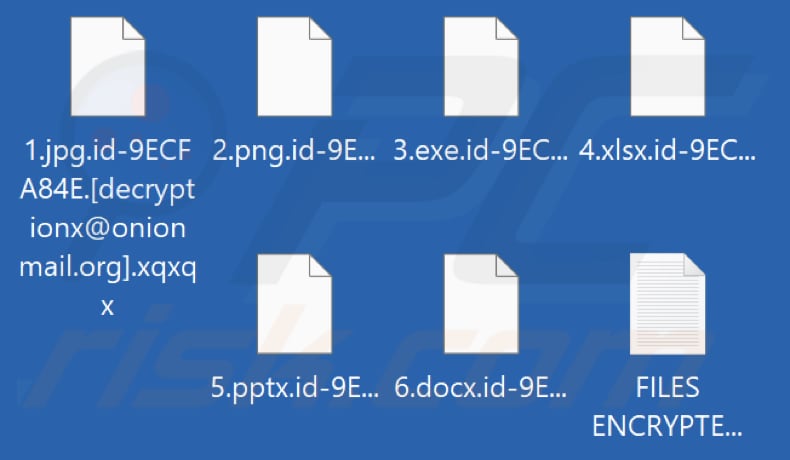 Von Xqxqx Ransomware verschlüsselte Dateien (.xqxqx Erweiterung)