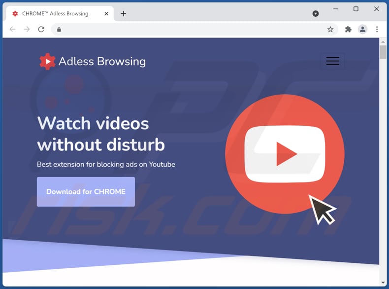 Adless Browsing Adware offizielle Downloadseite