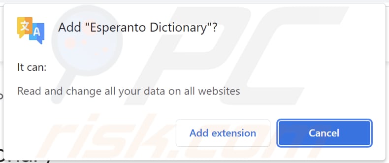 Esperanto Dictionary Pop-up Weiterleitungen