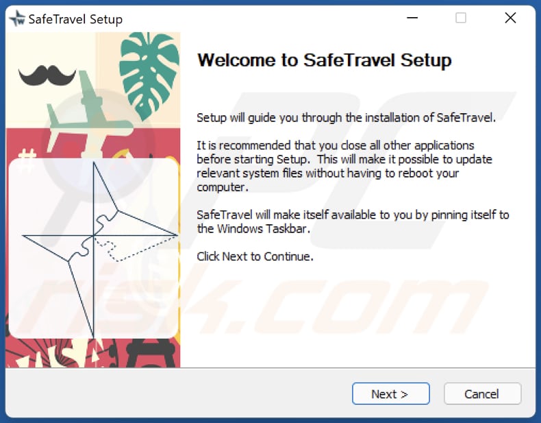 safetravel Adware Installationsprogramm