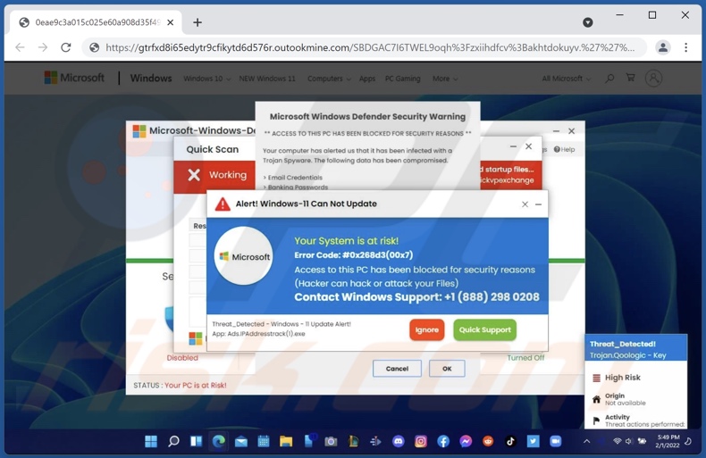 Alert! Windows-11 Can Not Update Betrug