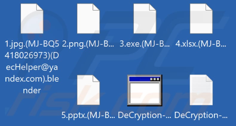 Von Blender Ransomware verschlüsselte Dateien (.blender Erweiterung)