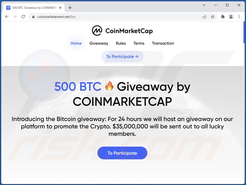 CoinMarketCap Giveaway Betrug