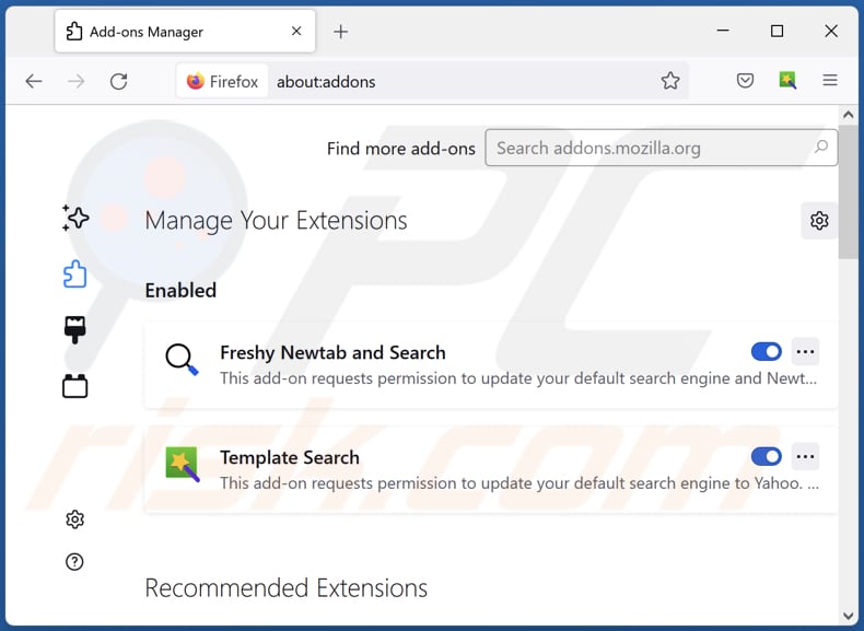 Mit search.daily-stop.com verwandte Mozilla Firefox Erweiterungen entfernen