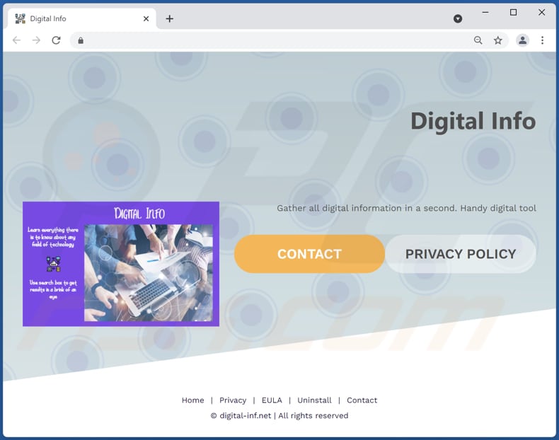 digital info adware offizielle Downloadseite