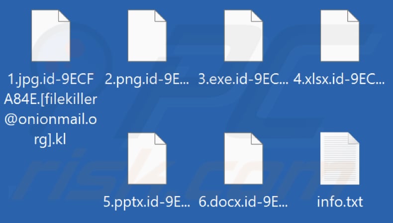 Von Kl Ransomware verschlüsselte Dateien (.kl Erweiterung)