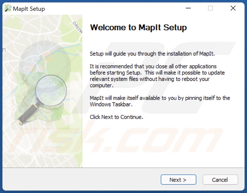 mapit Adware Installationsprogramm