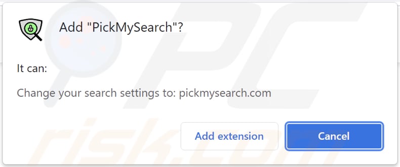 pickmysearch Browserentführer Browserbenachrichtigung