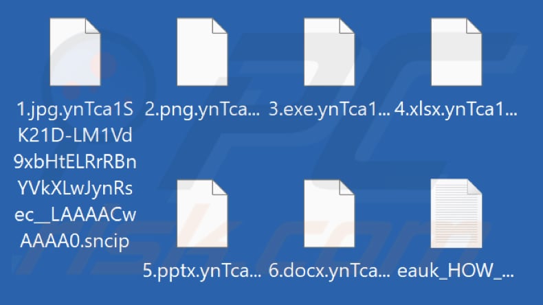 Von Sncip Ransomware verschlüsselte Dateien (.sncip Erweiterung)